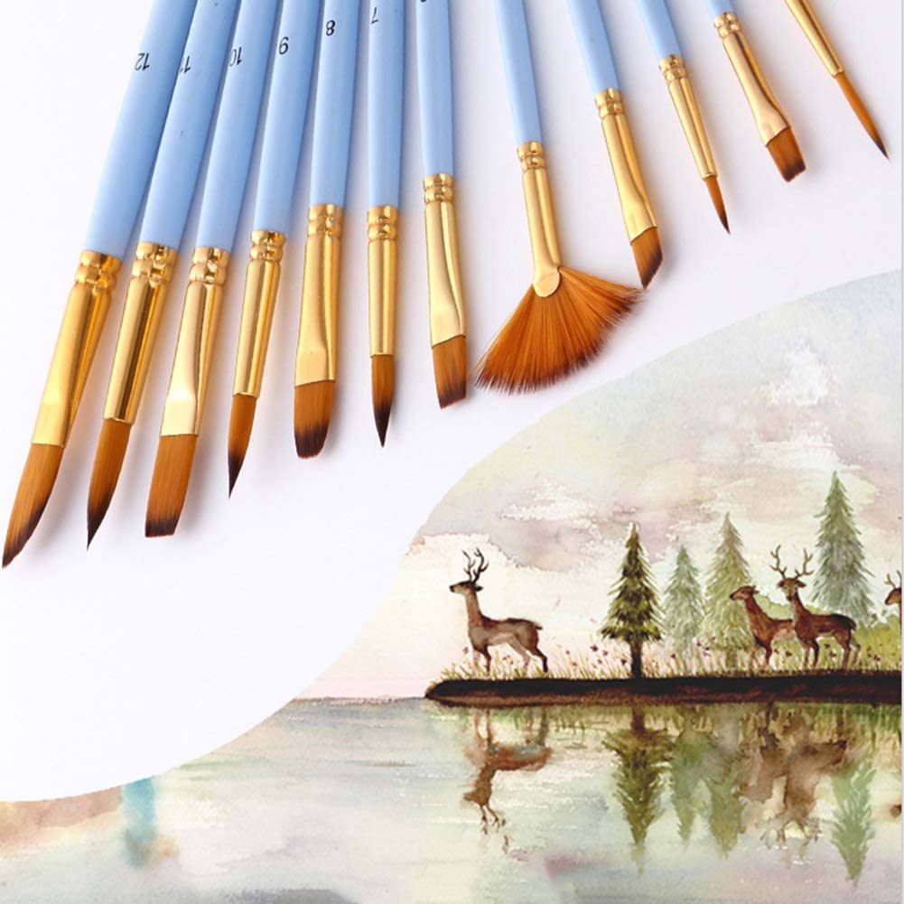 Bristle Paint Brush Kit - Paint By Numbers
